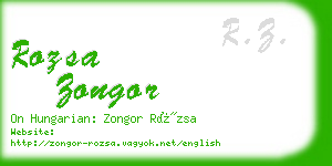rozsa zongor business card